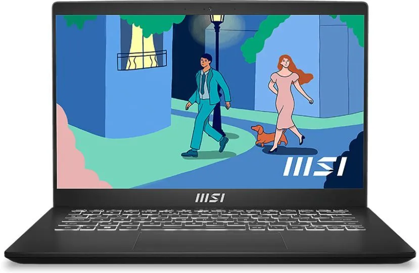 Ноутбук MSI Modern 14 C12M-266XRU Black 14" FHD i5-1235U/16Gb/512Gb SSD/DOS 9S7-14J112-266 9S7-14J112-266