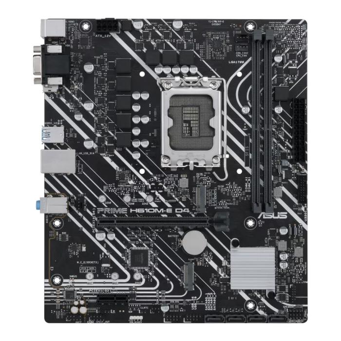 Материнская плата ASUS PRIME H610M-E D4 LGA1700 Intel H610 2xDDR4 mATX GbLAN RAID VGA HDMI DP PRIME H610M-E D4 PRIME H610M-E D4