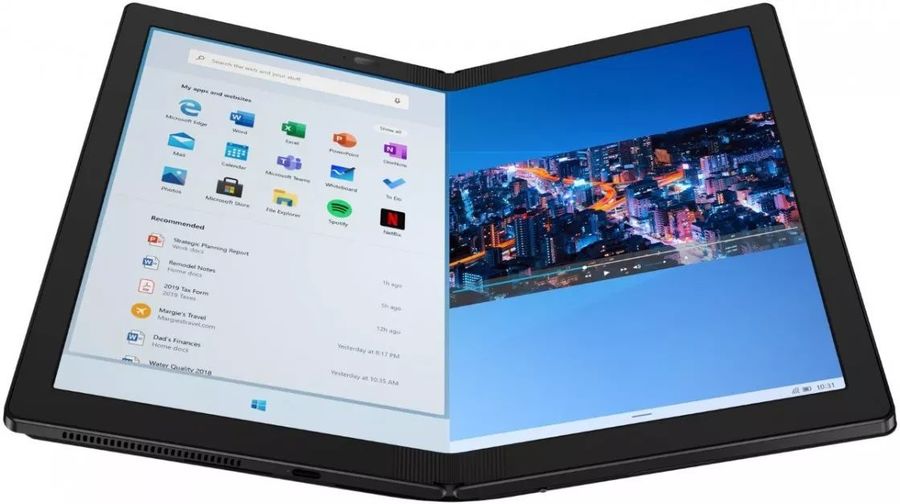 Ноутбук Lenovo ThinkPad X1 Fold G1 Core i5 L16G7 8Gb SSD512Gb 13.3" OLED Touch QXGA (2048x1536) 4G Windows 11 Professional 64 black WiFi BT Cam 20RKS05M00 20RKS05M00