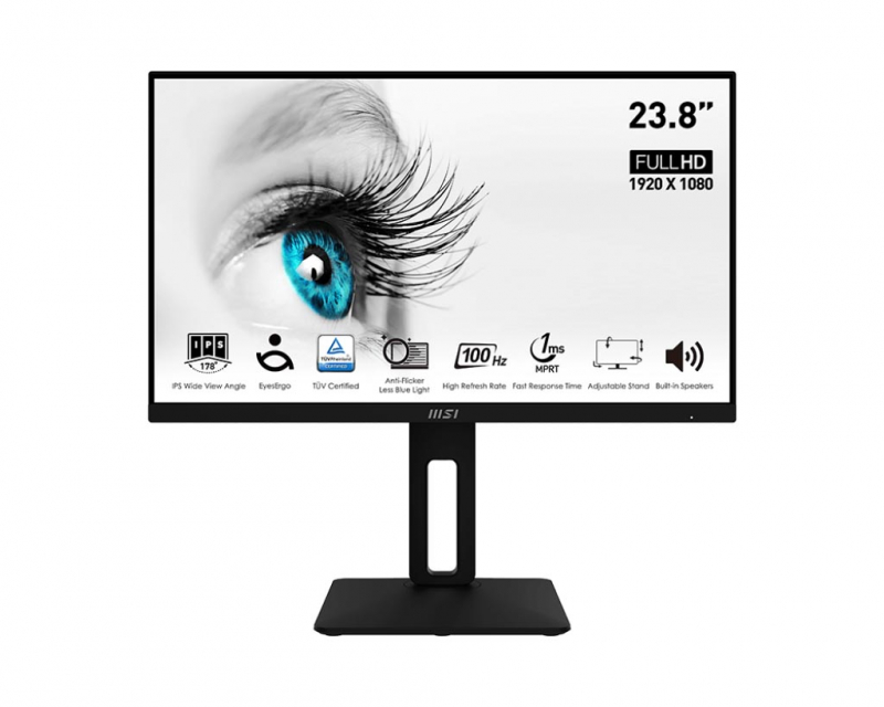 Монитор MSI  23.8" Pro MP242AP черный IPS LED 16:9 HDMI M/M HAS Piv 250cd 178гр/178гр 1920x1080 75Hz VGA DP FHD 3.3кг 9S6-3PA19T-204 9S6-3PA19T-204