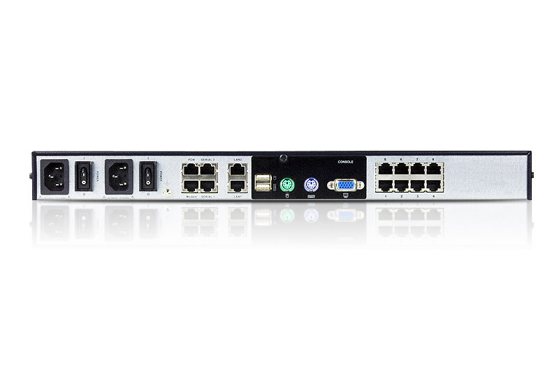 KVM переключатель ATEN 2> 8 портов PS/2;USB;SUN;RS232, с адаптерами 2xSA0142 KN1108v-AX-G KN1108v-AX-G