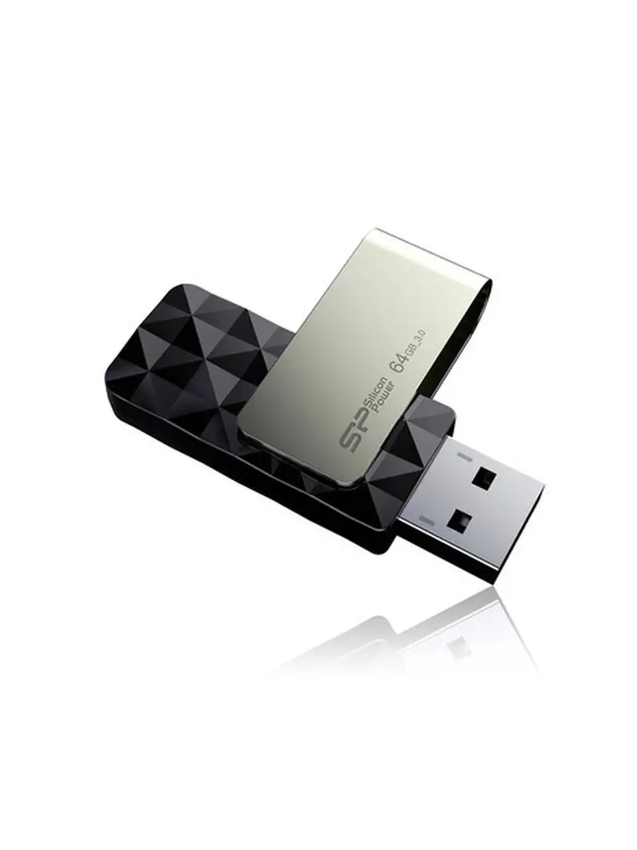 Флеш накопитель Silicon Power SP064GBUF3B30V1K 64Gb,Blaze B30,USB 3.0,черный SP064GBUF3B30V1K SP064GBUF3B30V1K #1