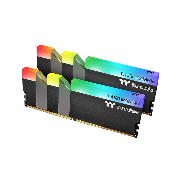 Модуль памяти Thermaltake 16GB DDR4 4600 DIMM TOUGHRAM RGB Black Gaming Memory Non-ECC, CL19, 1.5V, Heat Shield, XMP 2.0, Kit (2x8GB), RTL (525770) R009D408GX2-4600C19A R009D408GX2-4600C19A