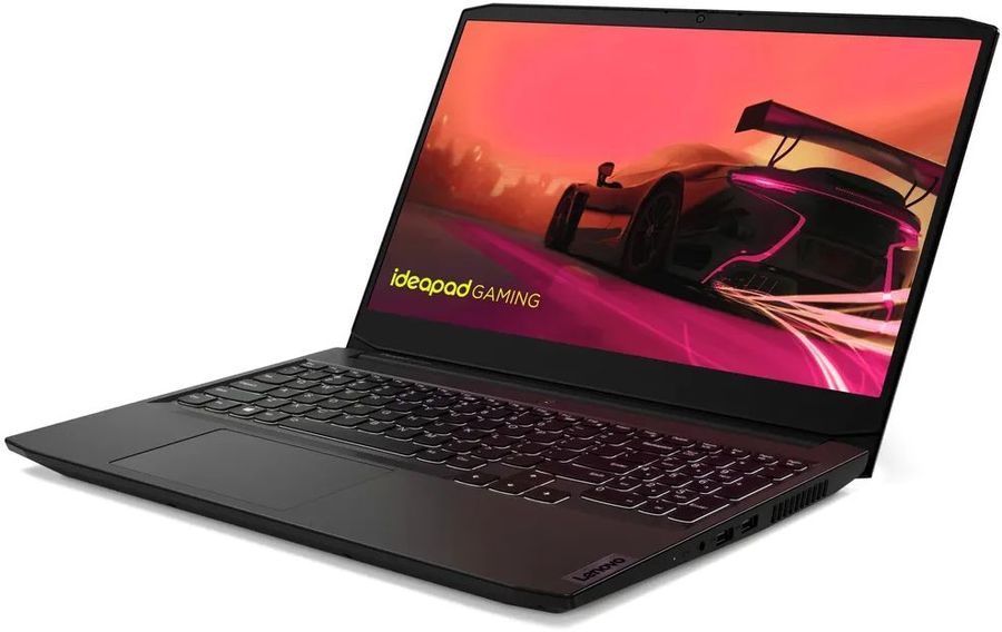 Ноутбук Lenovo IdeaPad Gaming 3 15ACH6 15,6 FHD (1920x1080)IPS 250N AG 120Hz, RYZEN 5 5600H, 2x8GB DDR4 3200, 512GB SSD M.2, RTX3050Ti 4GB, WiFi6, BT, TPM2, HD Cam, 45Wh, 135W Slim Tip, NoOS, 1Y, 2.25kg 82K200TURK 82K200TURK