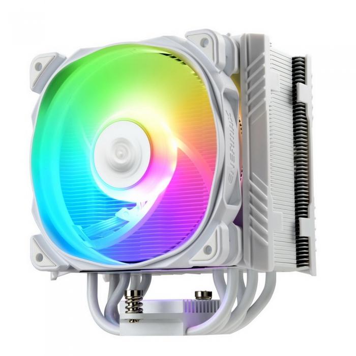Вентилятор Enermax Universal, TDP 230W, 500~1600 RPM, 23.81~71.32CFM, 14~24dB(A), WHITE, ARGB, RTL ETS-T50A-W-ARGB ETS-T50A-W-ARGB