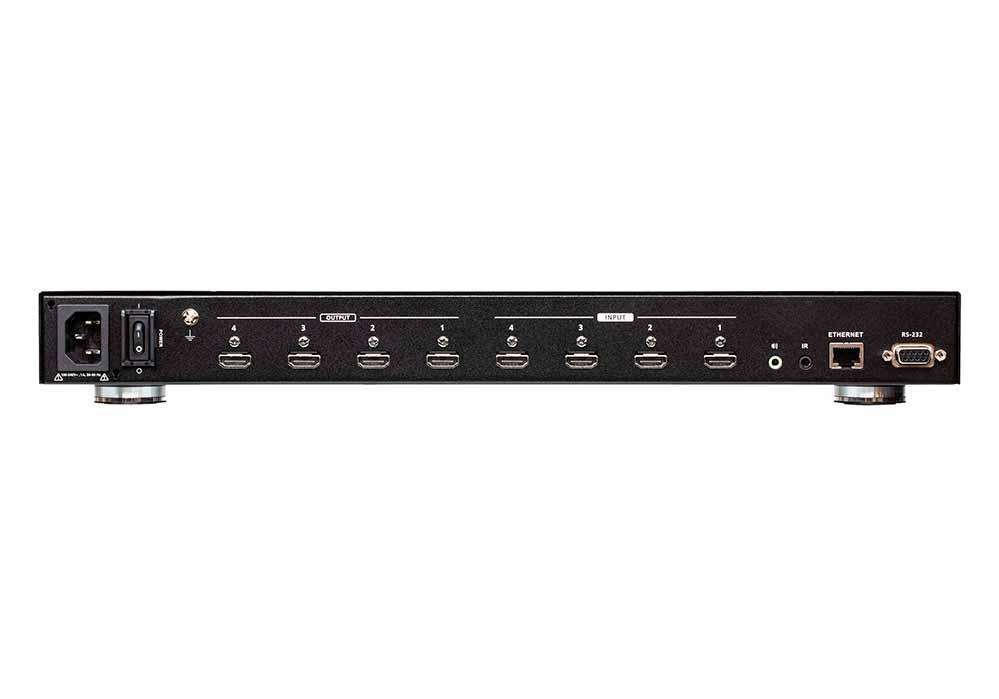 Коммутатор ATEN 4x4 4K HDMI Matrix Switch W/Scaler W/EU VM6404HB-AT-G VM6404HB-AT-G