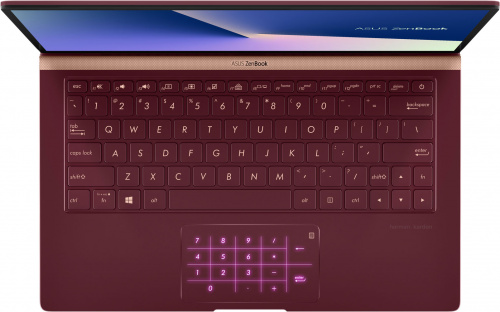 Ноутбук ASUS UX333FN-A4176T 3.3" FHD, Intel Core i7-8565U, 8Gb, 256Gb SSD, NVidia MX150 2Gb, no ODD, Win10, красный  90NB0JW6-M04100 90NB0JW6-M04100
