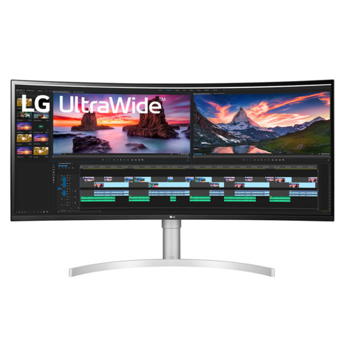 Монитор LG 38" UltraWide 38WN95C-W белый IPS LED 21:9 HDMI M/M матовая Pivot 450cd 178гр/178гр 3840x1600 DisplayPort UWQHD USB 8.32кг 38WN95C-W.ARUZ 38WN95C-W.ARUZ