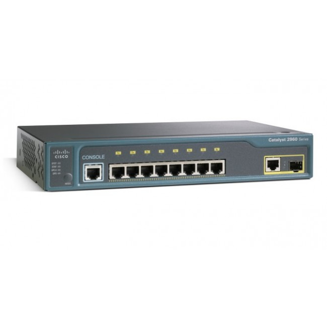 Коммутатор Cisco Catalyst 2960 8 10/100 + 1 T/SFP LAN Base Image D WS-C2960-8TC-L WS-C2960-8TC-L