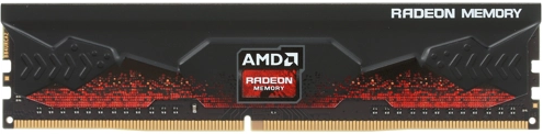 Модуль памяти AMD 4GB Radeon™ DDR4 2666 DIMM R7 Performance Series Black Gaming Memory Non-ECC, CL16, 1.2V, Heat Shield, RTL R7S44G2606U1S R7S44G2606U1S
