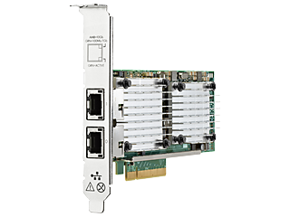 Сетевой адаптер HPE Ethernet 530T 2x10Gb, PCIe(2.0), Qlogic 57810S Adapter, for G7/Gen8/Gen9/Gen10 servers 656596-B21 656596-B21
