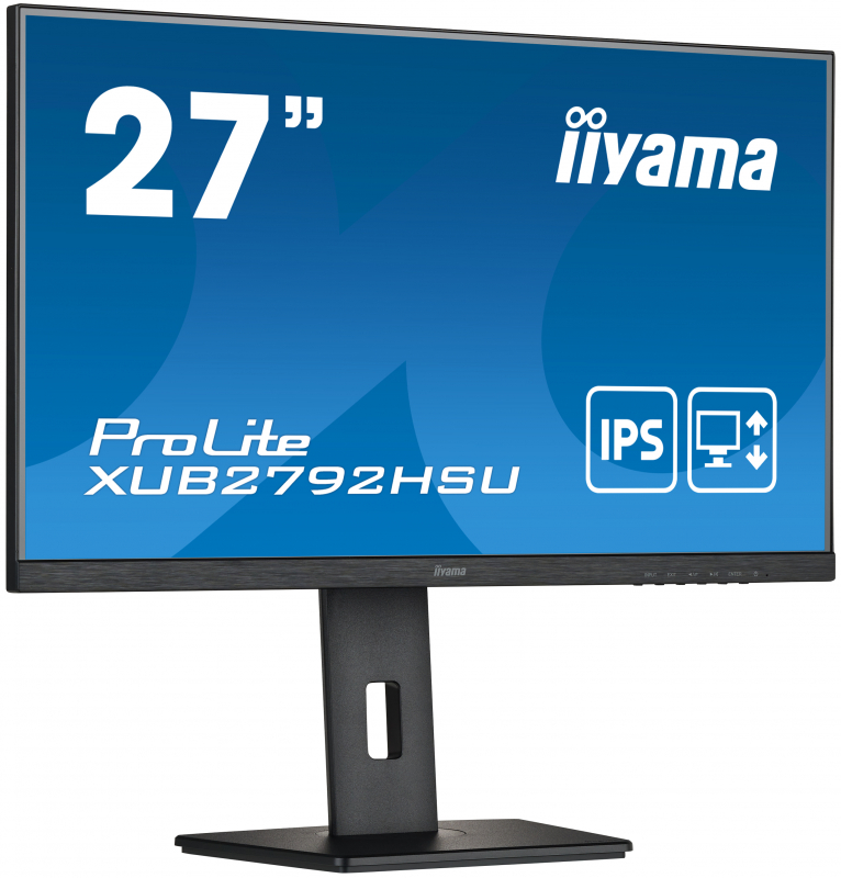 Монитор iiYama 27" ProLite черный IPS LED 4ms 16:9 HDMI M/M матовая HAS Piv 1000:1 250cd 178гр/178гр 1920x1080 VGA DP FHD USB XUB2792HSU-B5 XUB2792HSU-B5