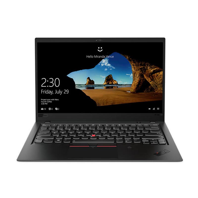 Ультрабук Lenovo ThinkPad X1 Carbon Gen6  14" FHD(1920x1080)IPS,i7-8550U(1,80GHz),8GBLPDDR3,256GB SSD, intel UHD Graphics 620,WWAN none, NoODD,WiFi,TPM,BT,FPR,3cell,Camera,Win10 Pro, 1.1Kg, 3y.OS 20KH003BRT 20KH003BRT