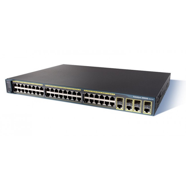 Коммутатор Cisco Catalyst WS-C2960G-48TC-L L2, 48 портов 10/100/1000Base-T, 4 комбинированных порта 10/100/1000Base-T/SFP WS-C2960G-48TC-L
