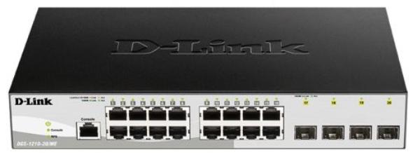 Коммутатор D-Link L2 Managed Switch with 16 10/100/1000Base-T ports and 4 1000Base-X SFP ports DGS-1210-20/ME/DC DGS-1210-20/ME/DC