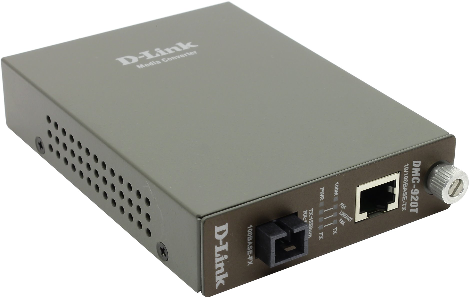 Медиаконвертер D-Link WDM Media Converter with 1 10/100Base-TX port and 1 100Base-FX port DMC-920T/B10A DMC-920T/B10A