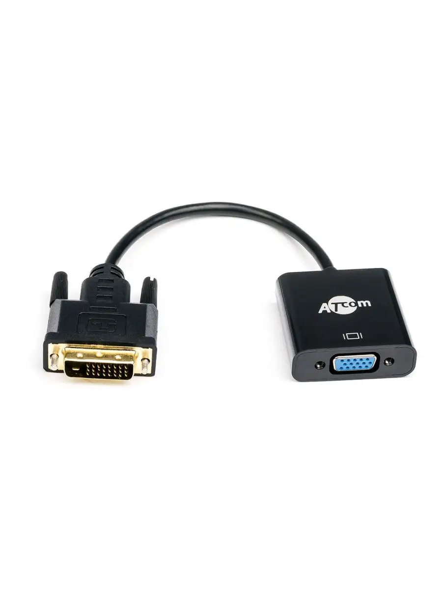 Переходник Atcom DVI-D Dual Link/M - VGA/F 0.1m  AT9214 AT9214