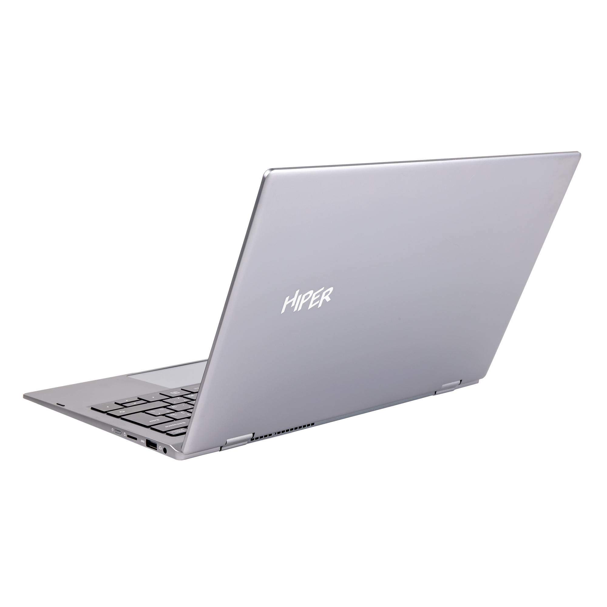 Ноутбук HIPER SLIM 13.3"(1920x1080 (матовый) IPS)/Intel Core i5 1235U(1.3Ghz)/16384Mb/512SSDGb/noDVD/Int:Intel UHD Graphics/Cam/WiFi/38WHr/war 1y/1.26kg/Silver/DOS H1306O5165DM H1306O5165DM