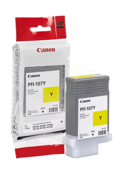 Картридж струйный Canon PFI-107Y (yellow) 90 мл 6708B002 6708B002