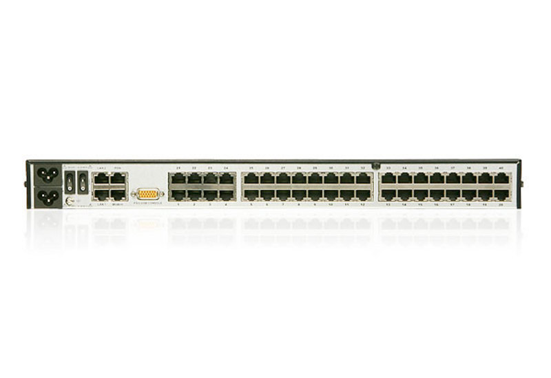 KVM переключатель ATEN PS/2;USB;SUN;RS232, без доп. модулей, TCP/IP;1600x1200/50м;каскад. до 640;2xБ.П KN4140v-AX-G KN4140v-AX-G #1