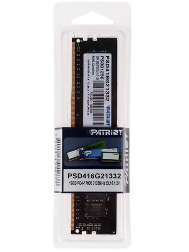 Память Patriot DDR4 DIMM 16GB PSD416G21332 {PC4-17000, 2133MHz} PSD416G21332 #4