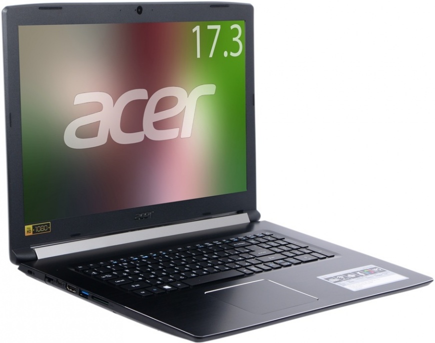 Ноутбук Acer Aspire A517-51G-50CY, 17.3", IPS, Intel Core i5 8250U 1.6ГГц, 8Гб, 1000Гб, nVidia GeForce Mx150 - 2048 Мб, DVD-RW, Linux, NX.GSXER.015, черный  NX.GSXER.015 NX.GSXER.015