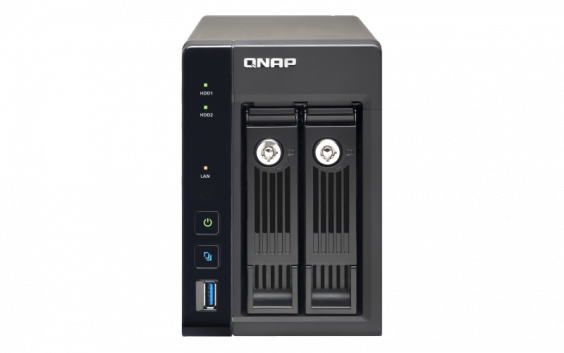 Сетевой RAID-накопитель QNAP 2 отсека для HDD, HDMI-порт. Четырехъядерный Intel Celeron J1900 2,0 ГГц, 8ГБ. TS-253 Pro-8G TS-253 Pro-8G