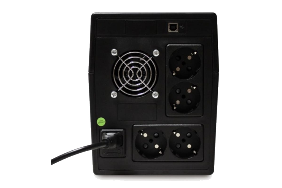 Источник бесперебойного питания Powerman Smart Sine 1500VA/1050W, 220V, Line-Interactive, LCD, Tower, Out: 4xShuko, Black SMARTSINE1500 SMARTSINE1500