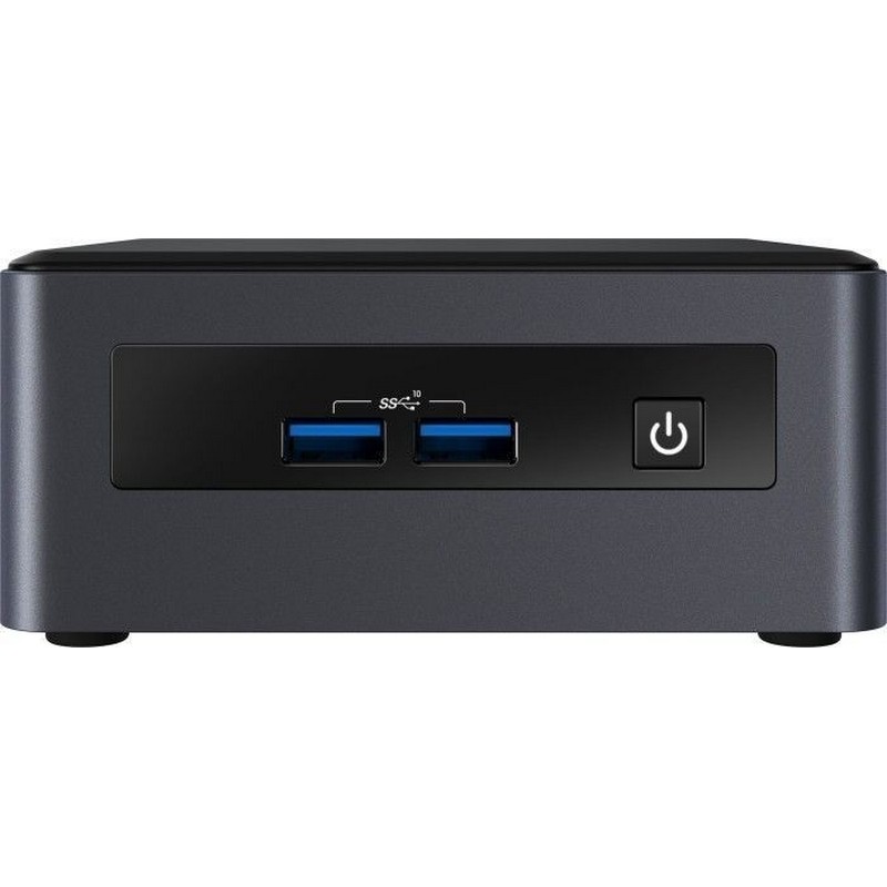 Неттоп Intel BKNUC8V5PNH Nettop NUC, Core i5-8365U, 4.1 GHz Turbo, DDR4-2400 SODIMM (up to 32Gb max), VGA UHD Graphics 620 (USB-C(DP1.2)+2xHDMI 2.0a), 4xUSB3.1, 1x m.2 SSD, 1x2.5HDD, GBL, WiFi+BT, vPro, SDXC slot, Black,VESA, no powercord, IR-port, K BKNUC8V5PNH