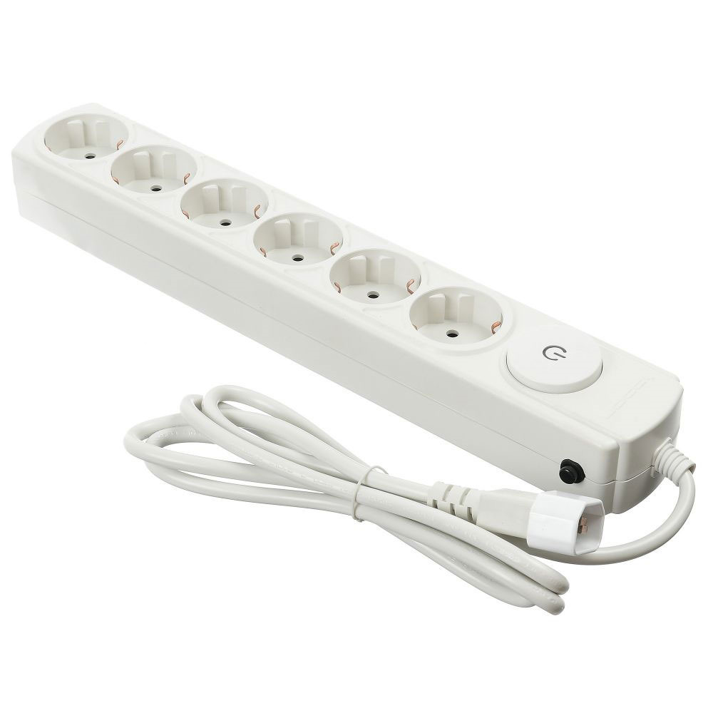 Сетевой фильтр Ippon BK112 1.8м (6 розеток) белый для UPS 76879 BK112