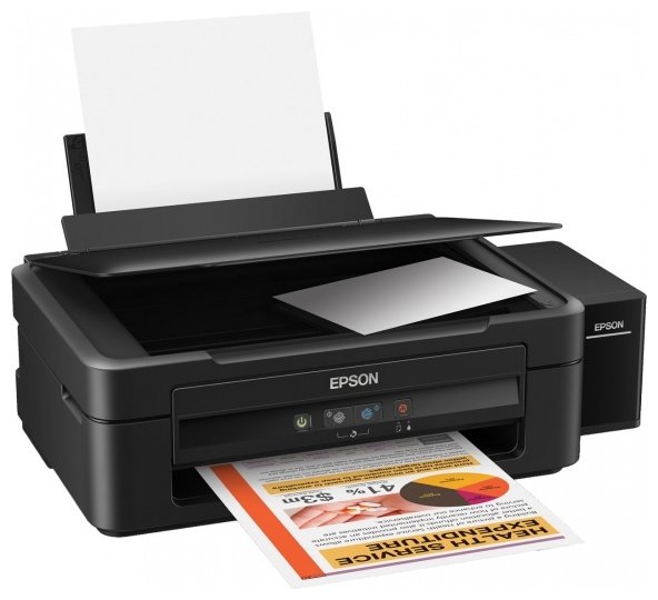 МФУ EPSON L222 (стр.+ сканер/ копир, Фабрика Печати, 27ppm, 5760x1440dpi, струйный, A4, USB 2.0)  C11CE56403