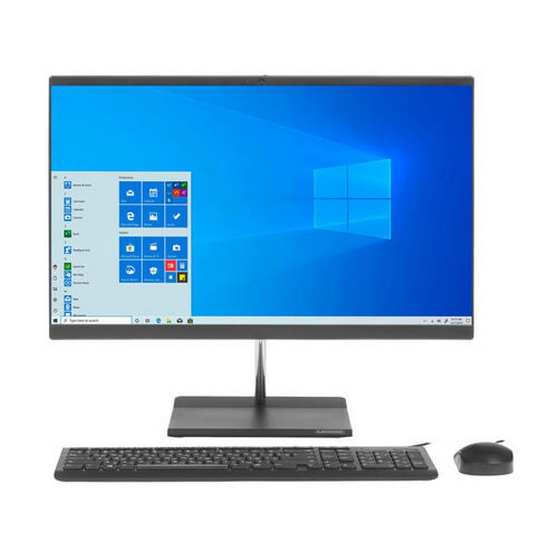 Моноблок Lenovo V50a-24IMB All-In-One 23,8" i3-10100T, 8GB, 1TB HDD 7200rpm, 256GB SSD M.2, Intel UHD 630, WiFi, BT, DVD-RW, HD Cam, VESA, USB KB&Mouse, NoOS, 1Y OS 11FJ00AXRU 11FJ00AXRU