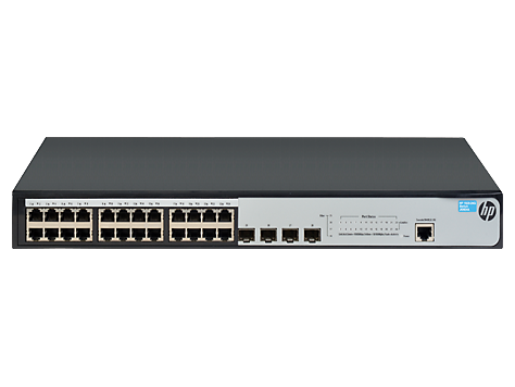 Коммутатор HPE 1920-24G Switch 24x10/100/1000 RJ-45 + 4xSFP, Web-managed, static routing, 19' JG924A#ABB JG924A#ABB