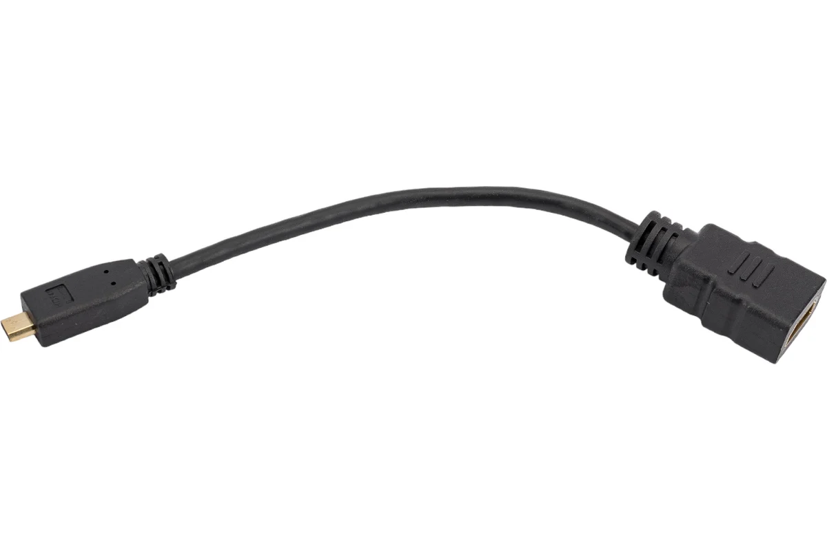 Переходник 5bites HDMI F / micro HDMI M 1.4B, зол.разъемы BC-HDM2AF BC-HDM2AF