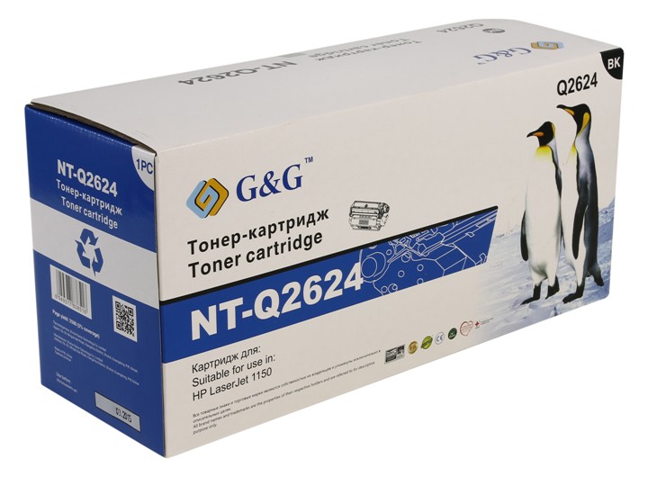 Тонер-картридж G&G для НР LaserJet 1150 (2500стр) NT-Q2624A NT-Q2624A
