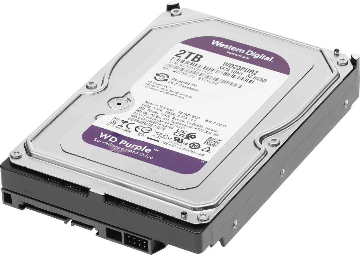 Жесткий диск WD  2.0Tb 3.5" 256Мb Purple WD23PURZ WD23PURZ #1