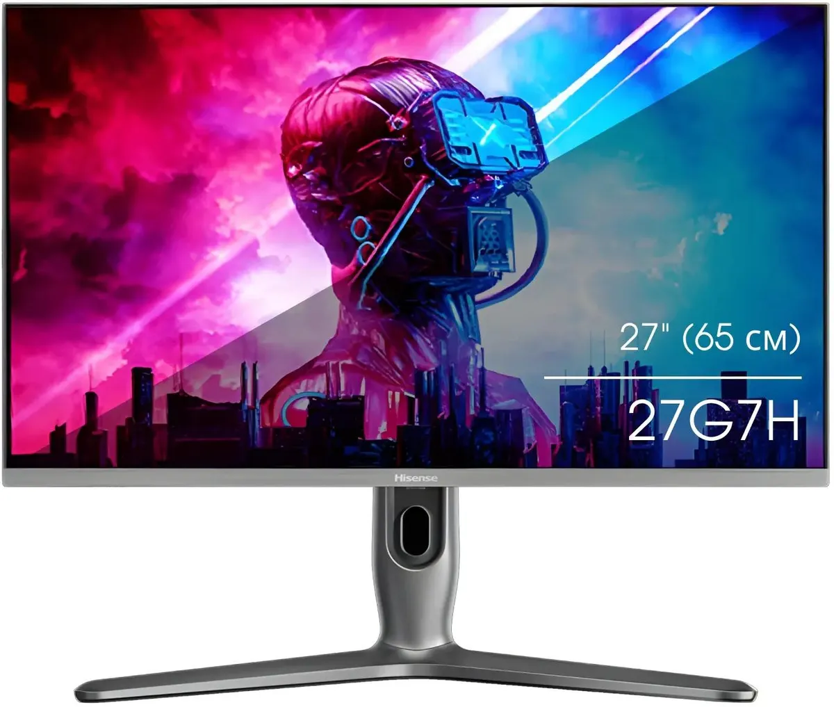 Монитор Hisense  27" серебристый IPS Mini-LED LED 1ms 16:9 HDMI Piv 600cd 178гр/178гр 2560x1440 170Hz FreeSync Premium DP Quad 2K (1440p) 27G7H 27G7H