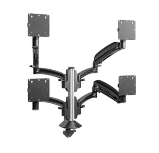 Крепление Chief K1C420 Kontour K1C Triple 2x2  для 4-х мониторов, струбцина, динамическое изменение положения монитора, VESA: 75x75, 100x100, вес монитора до 9 кг., портретная/ ландшафтная ориентация. черное K1C420 K1C420
