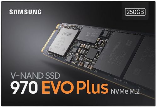 Твердотельный накопитель Samsung SSD M.2 (PCI-E NVMe) 250 Gb 970 EVO plus (R3500/W2300MB/s) MZ-V7E250BW / MZ-V7S250BW MZ-V7E250BW / MZ-V7S250BW