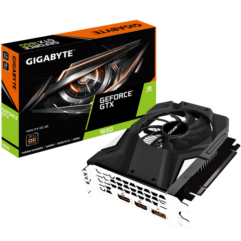 Видеокарта Gigabyte PCIE16 GTX1650 4GB GDDR5 GV-N1650IXOC-4GD GV-N1650IXOC-4GD