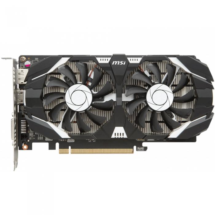 Видеокарта  MSI PCI-E GTX 1050 Ti 4GT OC nVidia GeForce GTX 1050TI 4096Mb 128bit GDDR5 1341/7008 DVIx1/HDMIx1/DPx1/HDCP Ret GTX 1050 TI 4GT OC GTX 1050 TI 4GT OC