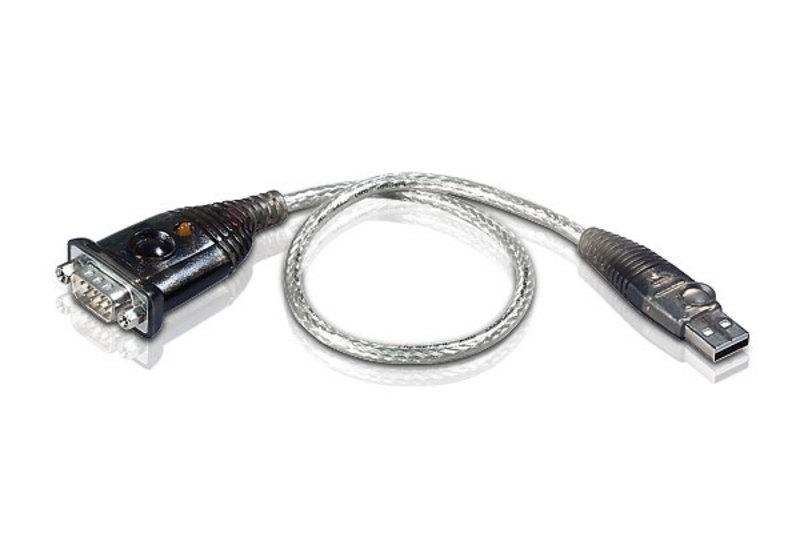 Переходник ATEN USB<=>RS232, А-тип>DB9, Male>Male, USB 1.1, (для подключения COM устройств к компьютеру;U1110) UC232A-A7 UC232A-A7