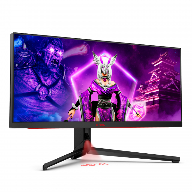 Монитор AOC 34" Black (IPS, 3440x1440, 170Hz, 1 ms, 178°/178°, 1000 cd/m, 80M:1, +2xHDMI 2.1, +DisplayPort 1.4) AG344UXM AG344UXM