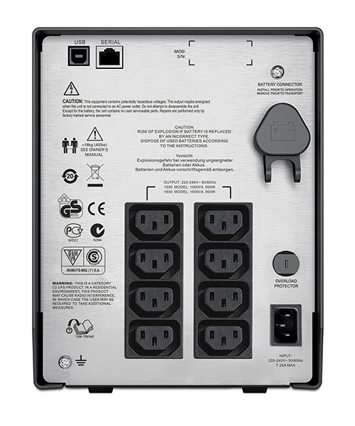 Источник бесперебойного питания APC Smart-UPS C 1000VA/600W, 230V, Line-Interactive, LCD SMC1000I SMC1000I #2