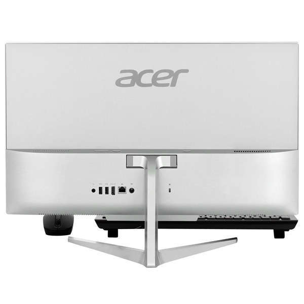 Моноблок Acer Aspire C24-865 23.8" Full HD i5 8250U (1.6)/4Gb/SSD128Gb/UHDG 620/CR/Windows 10 Home/GbitEth/WiFi/BT/65W/клавиатура/мышь/Cam/серебристый 1920x1080 DQ.BBUER.016 DQ.BBUER.016