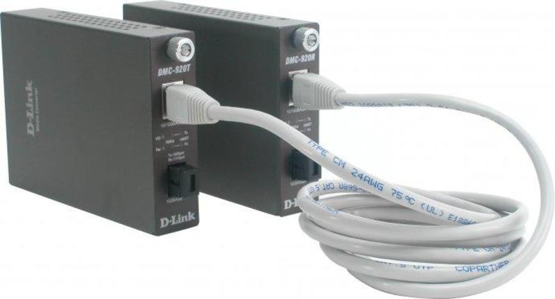 Медиаконвертер D-Link WDM Media Converter with 1 10/100Base-TX port and 1 100Base-FX port DMC-920R/B10A DMC-920R/B10A