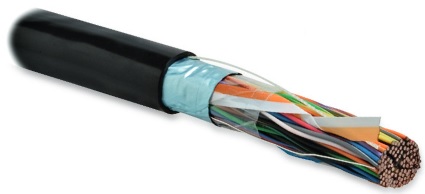Кабель Hyperline витая пара, экранированная F/UTP, категория 3, 100 пар (24 AWG), одножильный (solid), экран - фольга, внешний, UV PE, –40°C - +60°C, черный FUTP50-C3-S24-OUT-PE-BK FUTP50-C3-S24-OUT-PE-BK