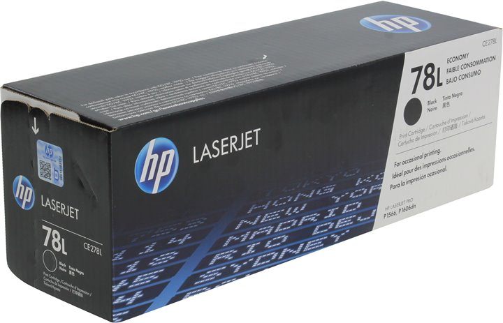 Тонер-картридж HP 78L черный для HP LJ P1566/P1606w/M1536 (1000стр.) CE278L CE278L
