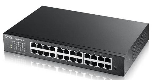 Коммутатор Zyxel Smart L2 GS1900-24E, rack 19", 24xGE, настольный, бесшумный GS1900-24E-EU0102F GS1900-24E-EU0102F