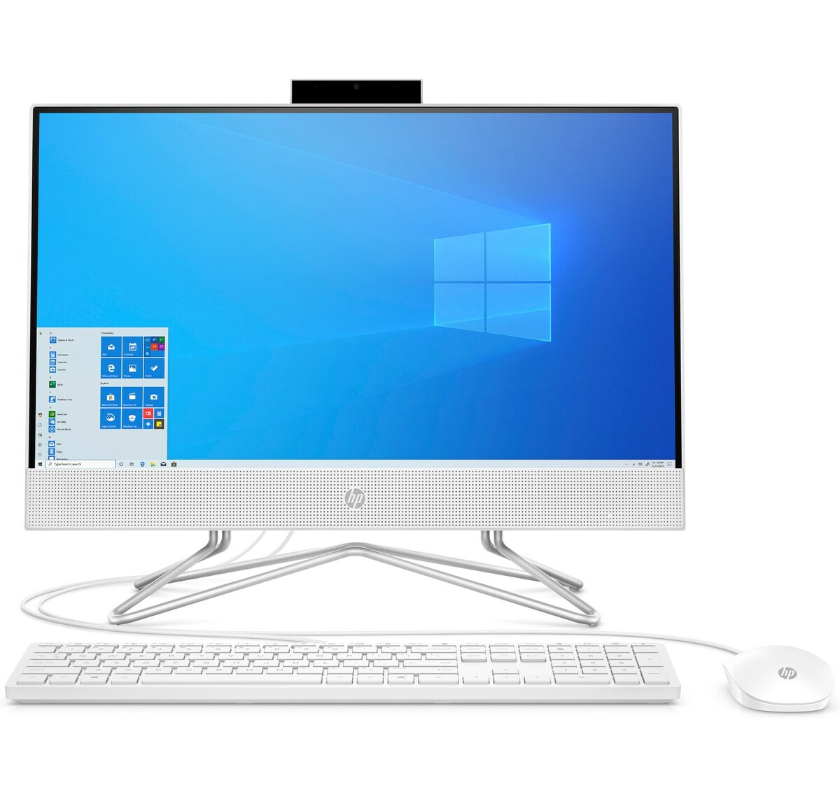 Моноблок HP 24-dp0013ur Touch 23.8" FHD(1920x1080) AMD Ryzen 5 4500U, 8GB DDR4 3200 (1x8GB), SSD 512Gb, AMD Integrated Graphics, noDVD, kbd&mouse wired, HD Webcam, Natural Silver, Win10, 1Y Wty 14Q16EA 14Q16EA